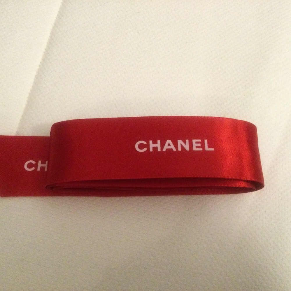 Chanel Xmas Ribbon 75” by 1 1/2”